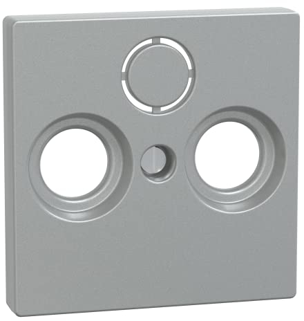 Merten 297560 Enjoliveur pour prises t?l?vision et radio, aluminium, System M