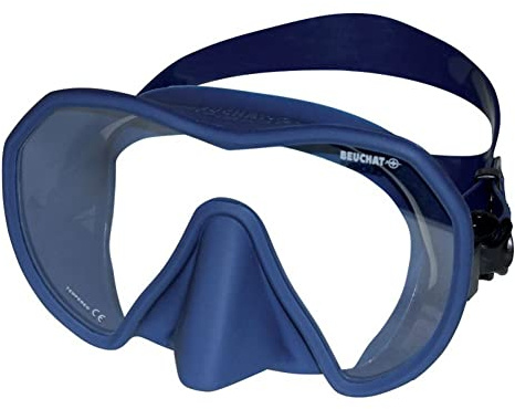 Masque de plongée apnée et Snorkeling Maxlux S Beuchat Bleu