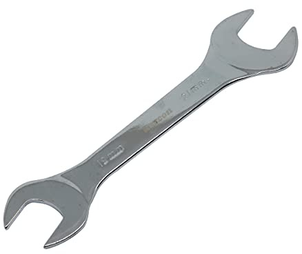ExcInter Open Ended Spanner, 19x21mm Double End Silver Wrench 3mm Ultra Thin Repairing Tool For Use Under Narrow Space Conditions
