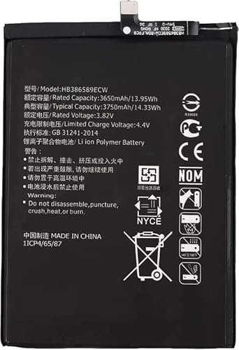GZXQBHBATT Generic Ersatz HB386589ECW Akku Kompatibel mit Mate 20 Lite SNE-LX3 SNE-LX1 No-va 5T YAL-L21 YAL-L61 L71 L61D Ho-nor 8X JSN-L21 JSN-L22 JSN-L23 Nova3 / Nova5T