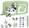 OFFCUP Federmäppchen Panda Mäppchen Große Kapazität, Pencil Case Teenager Stiftetasche Tragbare Schreibwaren Tasche, Federtaschen Schlampermäppchen mit Reißverschluss Federmappe für Schule Büro