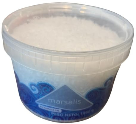 Cubo 1,5 kg Sal de Escamas Marsalis - Sal Marina Gourmet para Cocina Premium