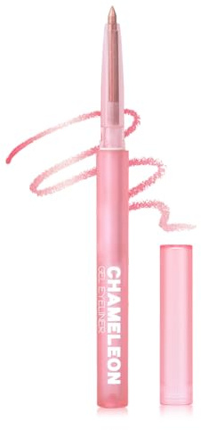 Erinde Crayon Yeux Chameleon Rose,Eyeliner Metallic à Effet Multi-Angles,Texture Gel Intense pour une Application Facile,Imperméable et Durable,Couleur Changeante et Lumineuse selon l'Angle. #01