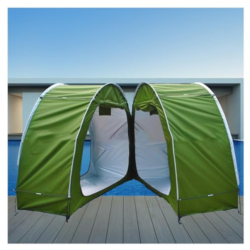 JHNKOJ Outdoor Bike Storage Shed for 2 5 Bikes Spliceable Design Small Black Shed for Bikes Storage,Green