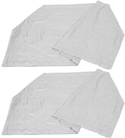 NESTINGHO Telo Bicicletta da Esterno in Peva Resistente Protezione Solare e Pioggia, Copertura per Veicoli a Due Ruote 2 Pezzi per Uso Outdoor Bianco