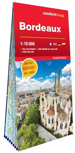 Bordeaux 1/15.000 (carte grand format laminée - plan de ville)