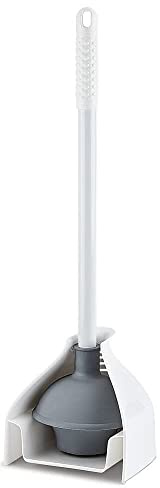 Libman 598 Premium Toilet Plunger and Caddy with Plunger Flange