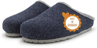 Pantoffelmann filttofflor 70% ullfilt | Storlekar 37–47 | Andningsbara tofflor med halkfri sula | Varma handgjorda tofflor | För damer & herrar