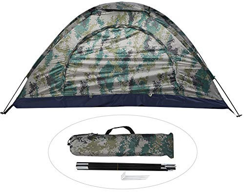 Camouflage Camping Tent 1 Person Lightweight Waterproof Windproof Backpacking Tent Emergency Up Instant Tent for Family,Backyard,Outdoor,Hiking,Fishing and Climbing
