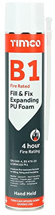 TimCo Fill & Fix - Schiuma poliuretanica espandibile B1, tenuta in mano, 750 ml