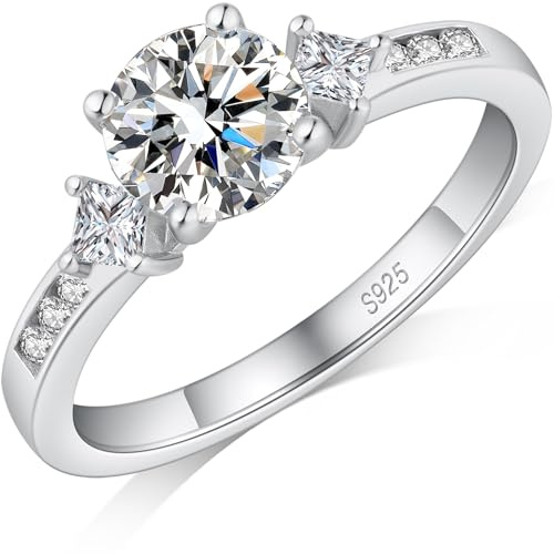 jiamiaoi Bague Argent Femme Fiançailles Mariage Alliance Anniversaire Promise 54