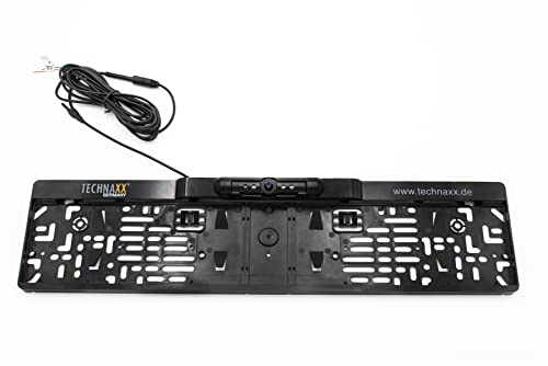 Technaxx WiFi-Rückfahrkamera für das Auto in der Kennzeichenhalterung TX-171 mit APP für das Smartphone - IR-LED für Nachtsicht bis zu 3m, einstellbare Kameraausrichtung 75° und Sichtfeld 120°