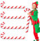 UILYNIU 4 Pcs Giant Inflatable Candy Cane Sticks, Plastic Candy Canes, Christmas Tree & Party Decorations (White, Red)