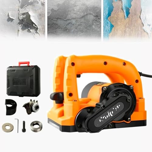 Piallatrice Elettrica Pareti, Pala Cemento Raschietto Automatico Stucco, Raschietto Vernice Utensili Rimozione Stucco E Cemento, 90° Senza Angolo Morto, Per Ristrutturazione Pareti,6800W
