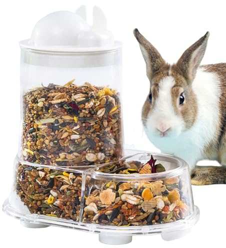 Distributeur de Nourriture pour Petits Animaux | Distributeur Automatique pour Hérissons - Support pour Bouteille d'eau Grande Capacité Alimentation Rongeurs Lapins Nidification