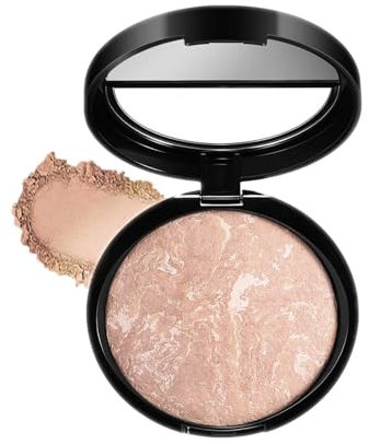 Fondotinta in polvere correttivo, abbronzante pressato a mattoncini luccicanti a lunga durata, copertura completa, trasferimento, finitura naturale opaca trucco liscio