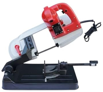 Mini Cut Off Machine, Useful Metal Band Saw Machine Multifunctional Horizontal Cutting Electric,for Cutting Brass Steel DIY(Metal Mini)