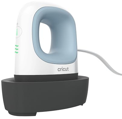 Cricut EasyPress Mini Heat Press - for Pressing Small Objects Like Shoes, Stuffed Animals, Hats & More - 3 Heat Settings & Precision Tip - Ceramic-Coated Heat Plate - Compact & Lightweight - Zen Blue