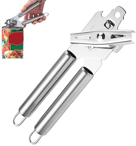 Apriscatole,Utensile Manuale Robusto In Acciaio Inossidabile Per Aprire Coperchi Di Barattoli - Apriscatole per Anziani | per Cucina Casa Ristorante Bar Campeggio e Barbecue