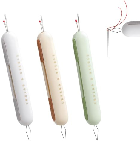Découseur Couture 3 Pièces, Découd-Vite 2 en 1 avec Enfile Aiguille | 3 pièces, découseur couture 2 en 1 avec enfile aiguille rétractable pour couture, broderie et travaux manuels