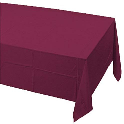 Creative Converting Paper Banquet Table Cover, Burgundy