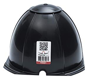 Thermahood - TH001 Pack of 10 - Airtight Downlight Covers for Over Recessed Lights and Downlights - Energy Efficient, Black, 190 x 190 x 140mm