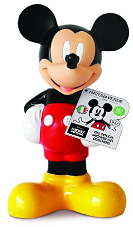 Naturaverde | Kids - Disney Mickey Mouse - Gel Doccia 3D per Bambini Topolino, Sapone da Doccia per il Corpo, Prodotti per Igiene Bambini, con Estratti di Calendula e Camomilla BIO, 200ml