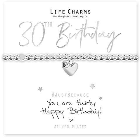 Life Charms Happy 30th Birthday Bracelet