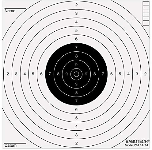 100 x Luftgewehr Zielscheiben Schiessscheiben 14x14 cm für Luftpistole Luftdruckgewehr Luftgewehr Airsoft Softair geeignet [ Target Zielscheibe für Kugelfang ]