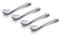 WM Bartleet & Sons 1750 TSET152 Set of 4 Small Traditional Porcelain Salt, Condiment and Spice Spoons (10cm) – White