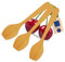 3x HOFMEISTER® Wok-Wender aus edlem Kirsch-Holz, 37 cm, antibakteriell, hitzebeständig & plastikfrei, Keine Kratzer in Pfannen, kein Plastik im Essen, 100% Naturprodukt, geschwungen