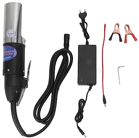 Fdit Squamatore Elettrico Automatico per Pesci, Rimozione Squame Rapida e per Uso Domestico, Acciaio Inox Include Accessori