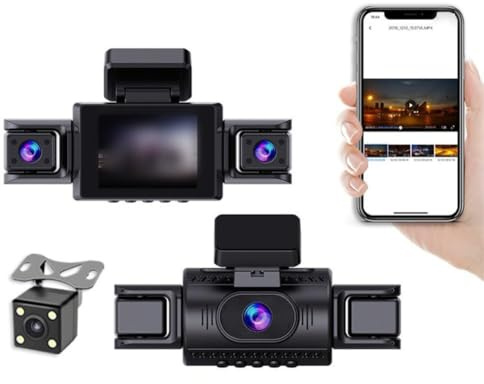Yelvera Bilkamerasystem Med 4 Kamoror som Ger 360-graders Vy 1080p Framupplösning Och 128GB Lagringsstöd (4 Fram)