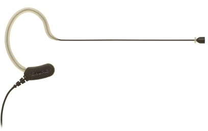 Shure MX153B/O-TQG Omnidirectional Earset Headworn Microphone, Black