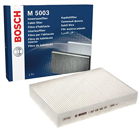 Bosch M5003 Standard Cabin Filter, Replacement Filter - Filters Pollen and Dust for Cleaner Air Inside the Vehicle