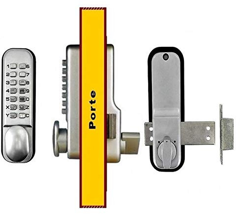 Verrou à Code Mécanique et Clavier Digital KLOSE besser, Argent, Jaune