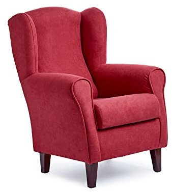 Sillonea - Fauteuil Orejero Roma, Petit Fauteuil pour Salon, Fauteuil de Lecture individuelle, idéal pour Regarder la télévision/Lire. Dimensions : 100 x 74 x 77 cm. Revêtement en Tissu Anti-Taches