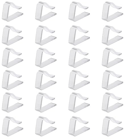 HENGBIRD 24 mollette per tovaglia, in plastica, per esterni, per tavoli spessi, da giardino, campeggio, picnic