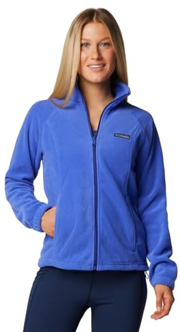 Columbia Damen Benton Springs Full Zip Fleecejacke mit durchgehendem Reißverschluss, Clematis blau, M