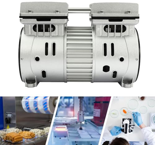 Pompa ad aria silenziosa senza olio, testa del compressore d'aria, piccolo motore a testa d'aria, adatto per test di tenuta, aspirazione chirurgica sottovuoto, lavorazione alimentare, laboratori (550