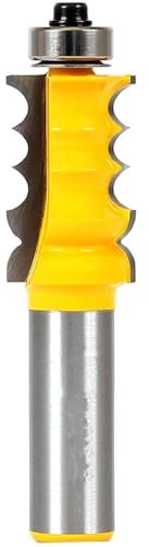 Fresa for finiture e modanature di mobili, tripla perlina, gambo da 1-5/32 pollici e 1/2 pollici