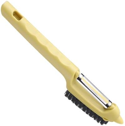 Cepillo de verduras para la comida | Cepillo de cocina | Limpiador de frutas | Pelos y resistentes, BPA, ergonómico | Ideal para papas, zanahorias, frutas, verduras orgánicas