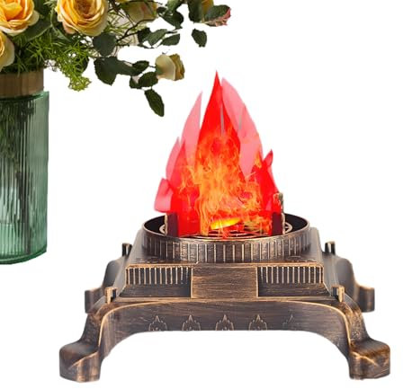 Luz LED de llama con efecto de fuego para interiores y exteriores, lámparas decorativas de ambiente simuladas, luces nocturnas de llama de resina, centro de mesa de fogata artificial para fiesta