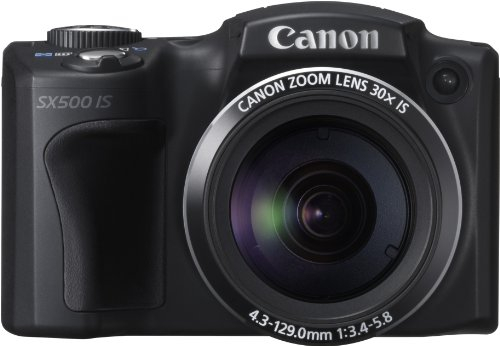 Canon PowerShot SX500 is Digitalkamera (16 MP, 30-Fach Ultrazoom, 7,5cm (3 Zoll) LCD) schwarz