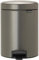 Brabantia Treteimer mit Inneneimer, 5L, aus Kunststoff, stahl, Platinum