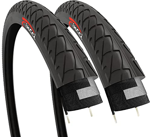 Fincci Paar Fahrradreifen 26 x 2,125 Zoll 54-559 Fahrradmantel Faltbar Slick Reifen für Cityräder Rennrad Mountainbike MTB Hybrid Fahrrad Mantel mit 26x2.125 Reifen (2er Pack)