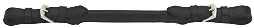 Covalliero Anfassriemen, Sattelanfassriemen, Halteriemen, schwarz, 30cm, Leder, Pferd, rund genäht, mit Dornschnalle