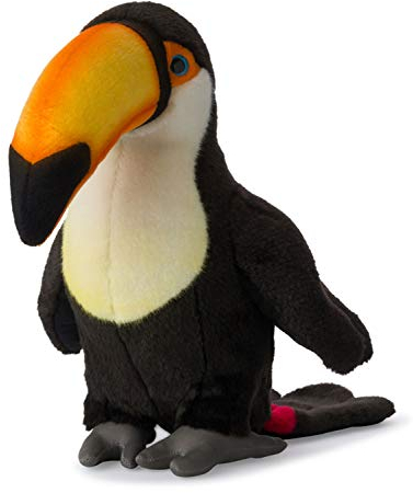 WWF Plüschtier Tukan (35cm), realistisch gestaltetes Plüschtier, Super weiches, lebensecht gestaltetes Plüschtier zum Knuddeln und Liebhaben, Handwäsche möglich