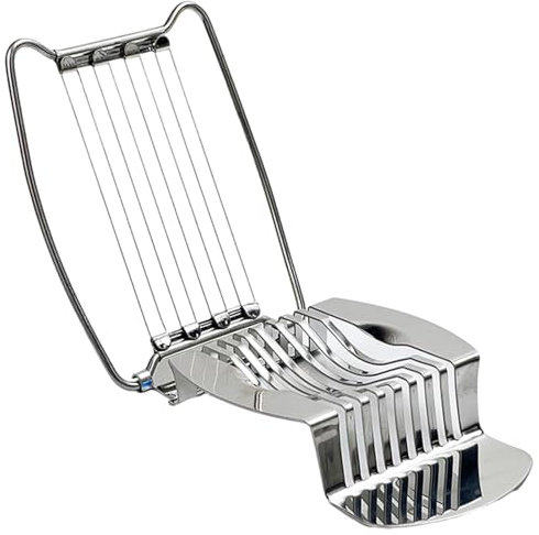 Picadora de huevo: máquina de rebanar huevos, utensilio para cortar huevos | Cortador de huevos robusto, equipo de corte de huevos de acero inoxidable, dispositivo portátil para cortar huevos, tranc