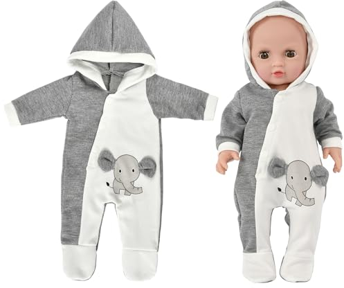 Kleidung Outfits für Baby Puppen, Puppenkleidung für Babypuppen, Kleidung Bekleidung Outfits für Baby Puppen, Puppenzubehör Bodysuit Puppen Kleidung für 35-45 cm New Born Baby Puppen